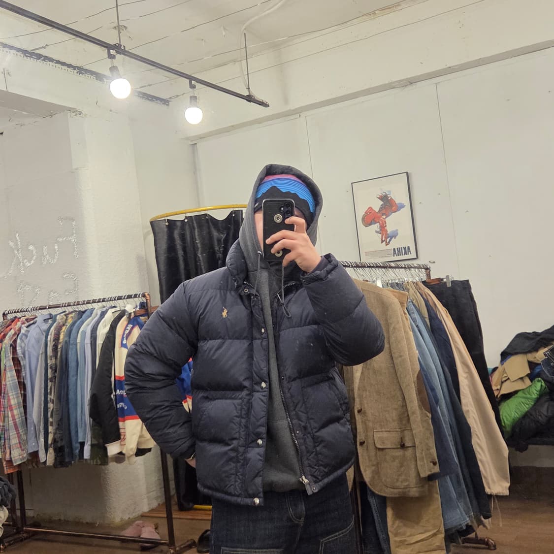 폴로 푸퍼 패딩 L 구스다운 상품이미지5