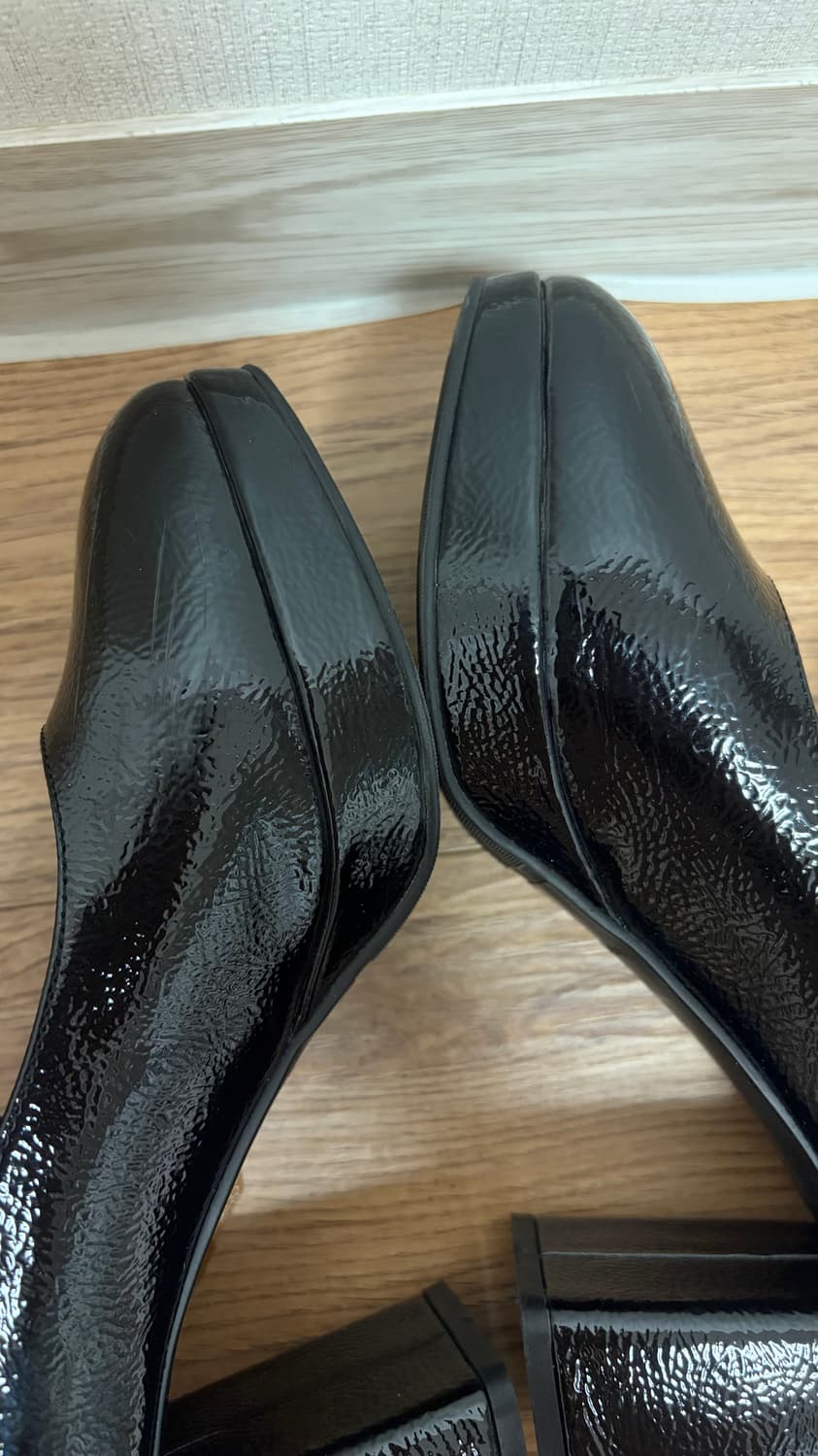 솔트앤초콜릿 라운드 토 메리제인 블록 힐 펌프스 7cm 상품이미지2