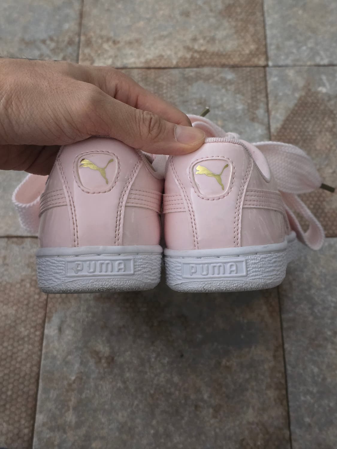 (230)푸마 하트 페이턴트 핑크 상품이미지8