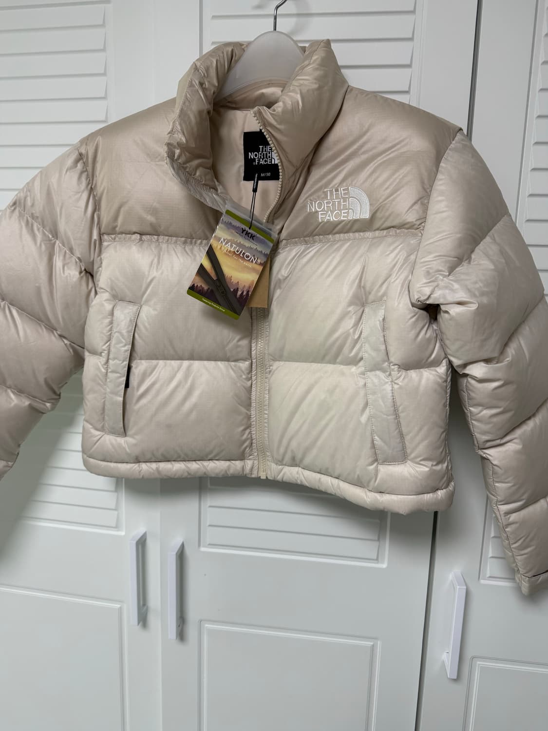 (새상품) 노스페이스 눕시 숏 자켓 샌드 쉘 상품이미지1