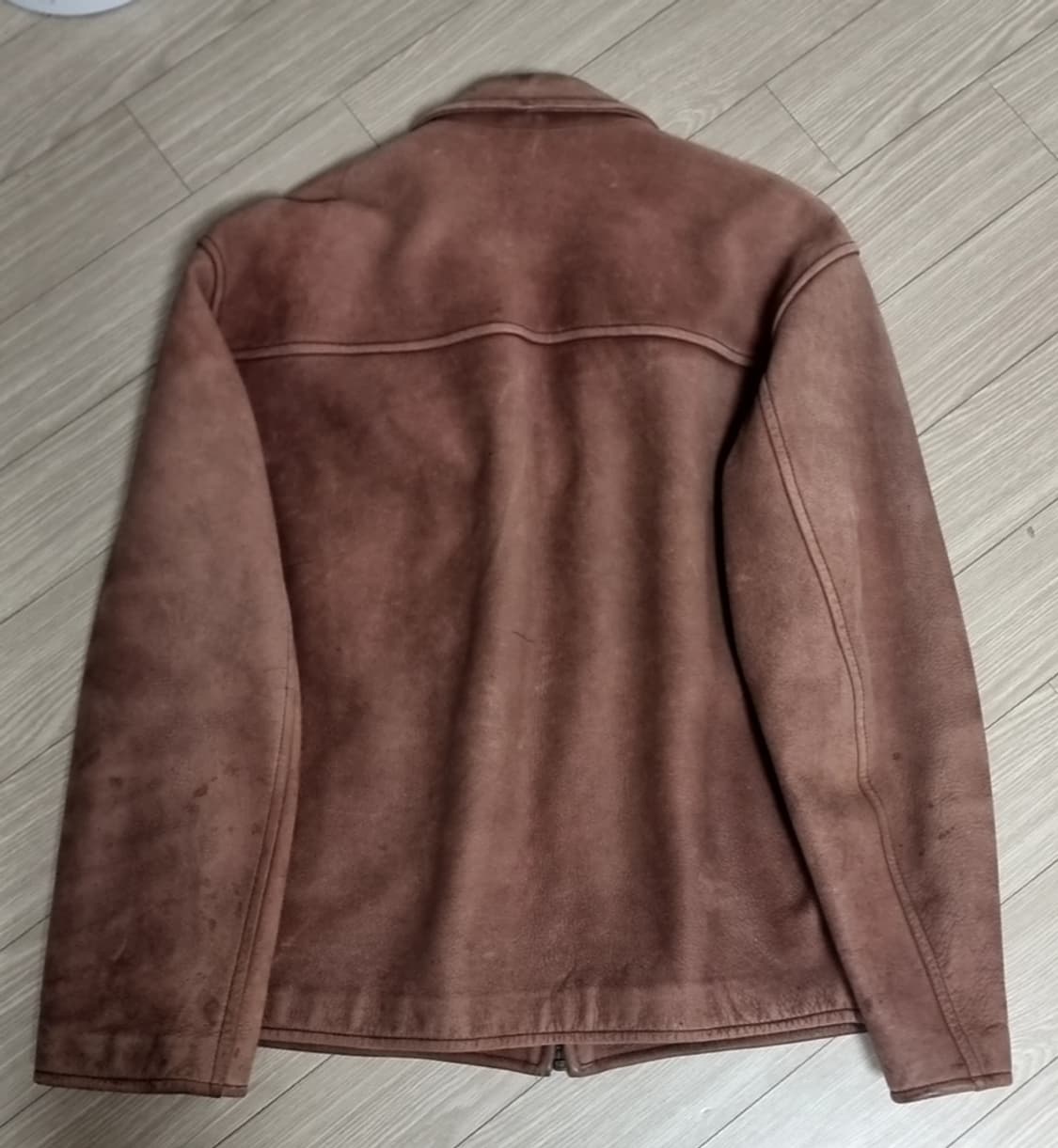 한국제 80s 인터메조 빈티지 브라운 소가죽 자켓(100-105) 상품이미지8
