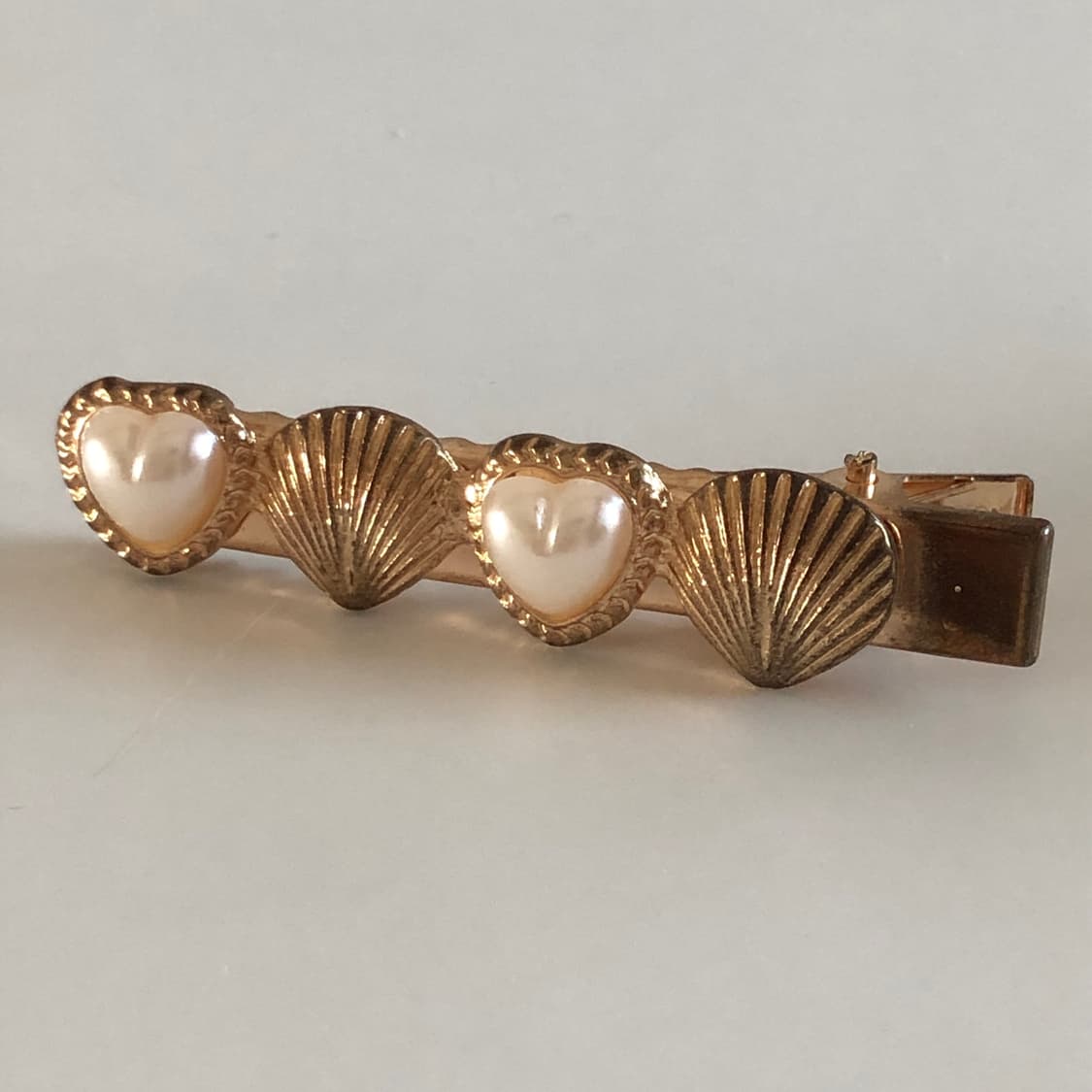 반택 포함 가격) 조개 하트진주 빈티지 머리핀 앤틱 레트로 헤어악세사리 상품이미지1