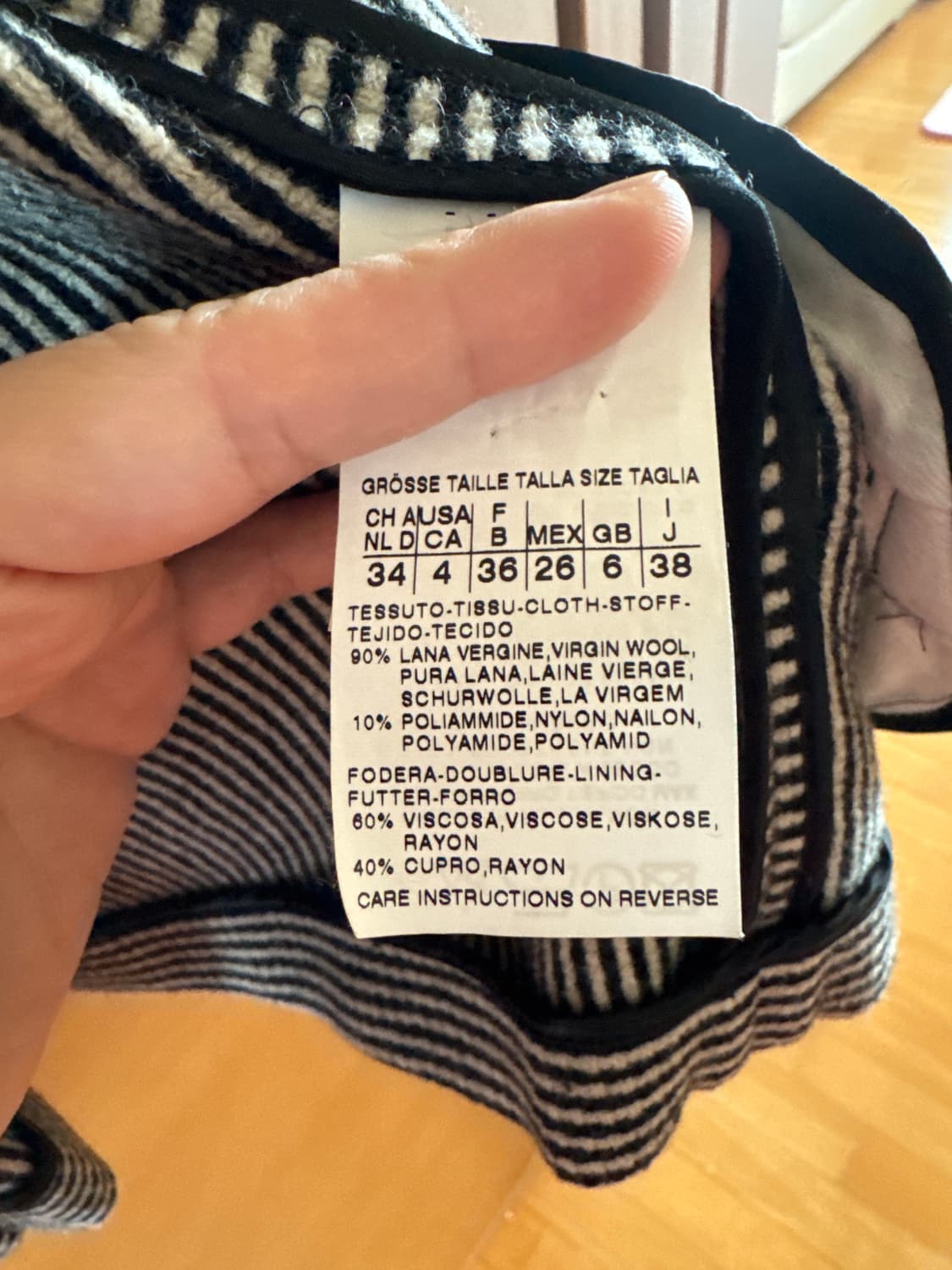 위켄드막스마라 빈티지 스트라이프 자켓 상품이미지5