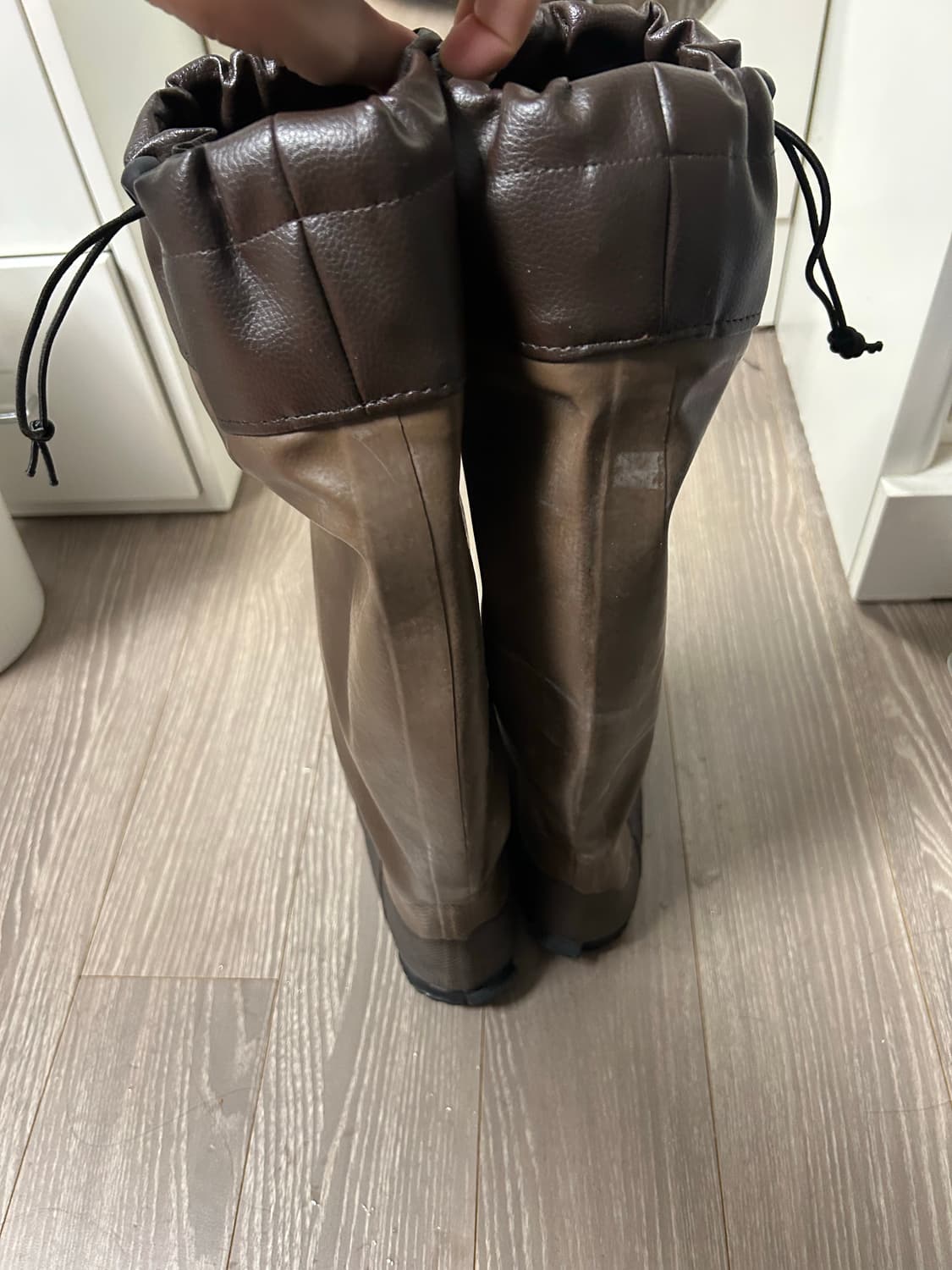 WBSJ 레인부츠 브라운 235-240 상품이미지4