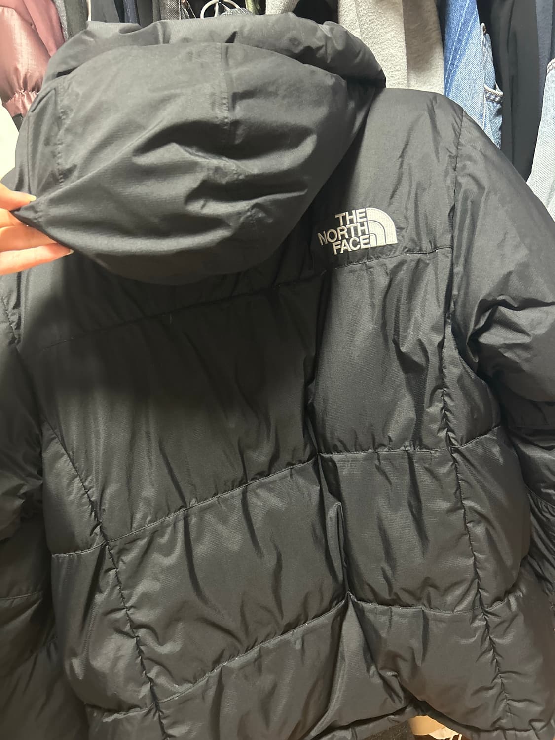 노스페이스 히말라야 패딩 블랙 150 상품이미지8