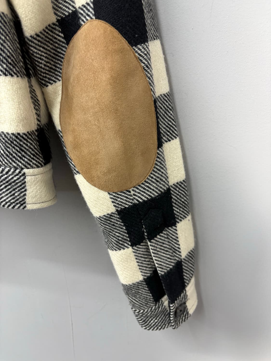 폴로랄프로렌 블랙앤화이트 버팔로 체크 크롭 자켓 A3105 상품이미지5