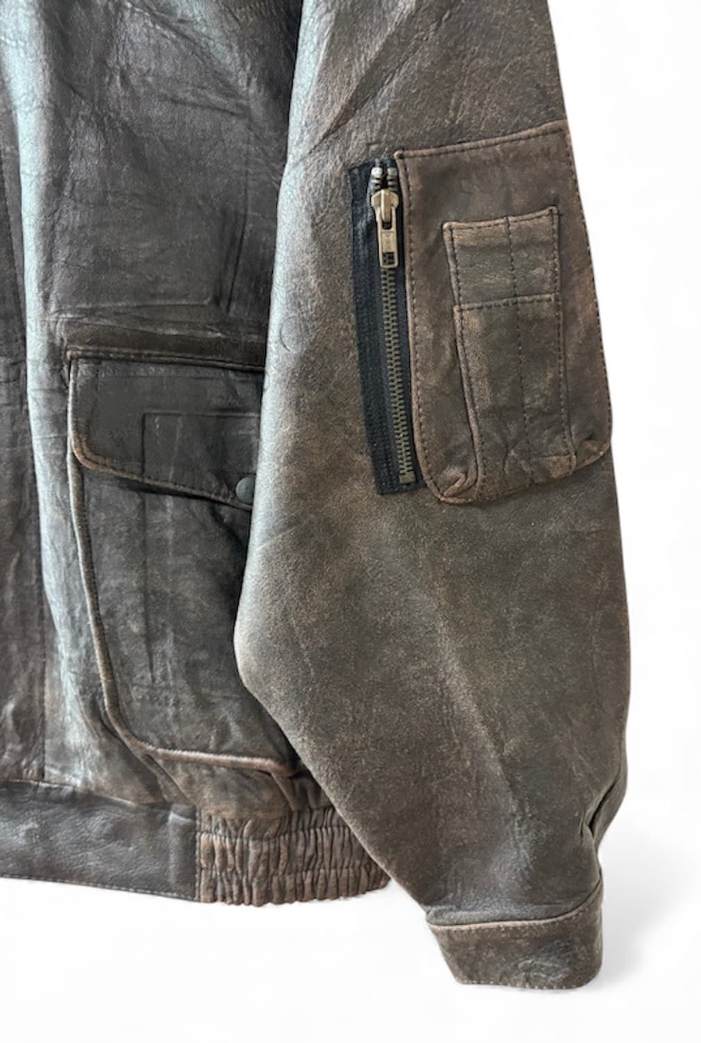 SUB URBAN 재퍄니즈 G-1  양가죽 봄버 자켓 M 상품이미지3