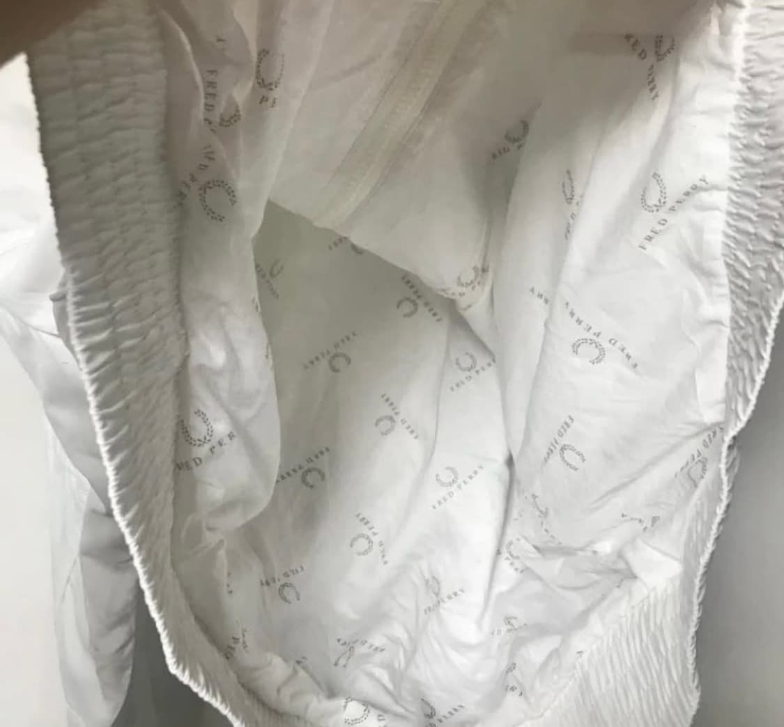 프레드페리 화이트 집업 XL 상품이미지3