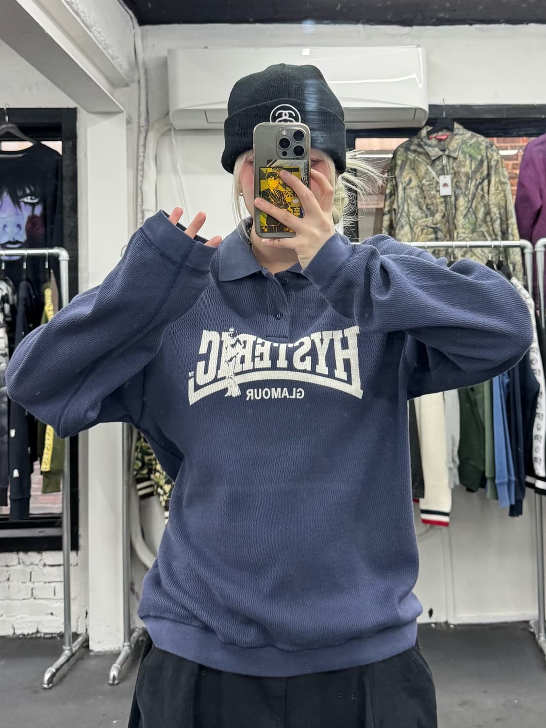 히스테릭 글래머 컴프레션 와플 롱슬리브 상품이미지1