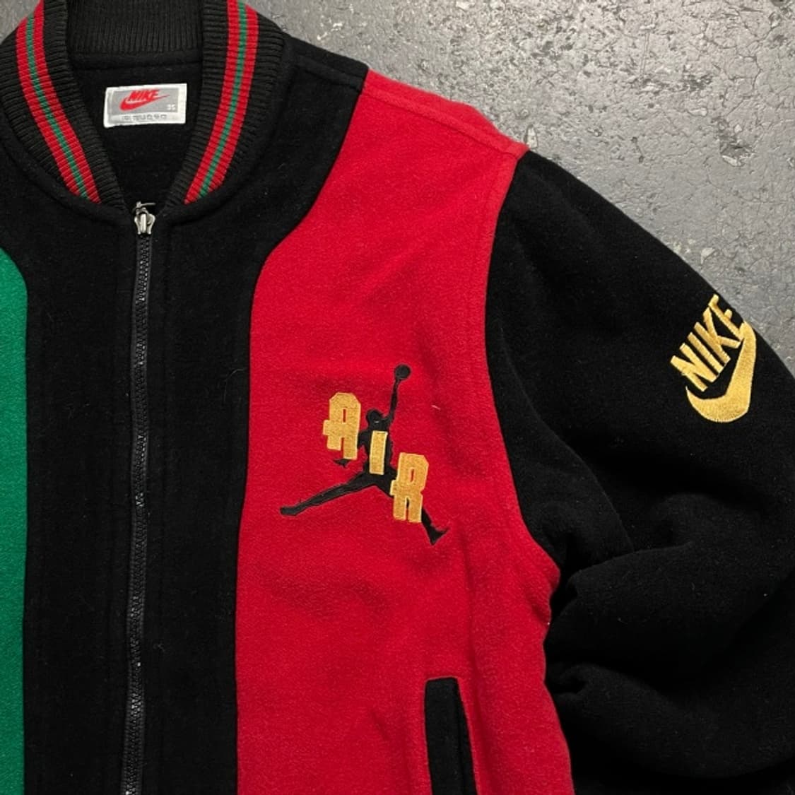 100 조던 삼나스포츠 올드스쿨  바시티 자켓 상품이미지2