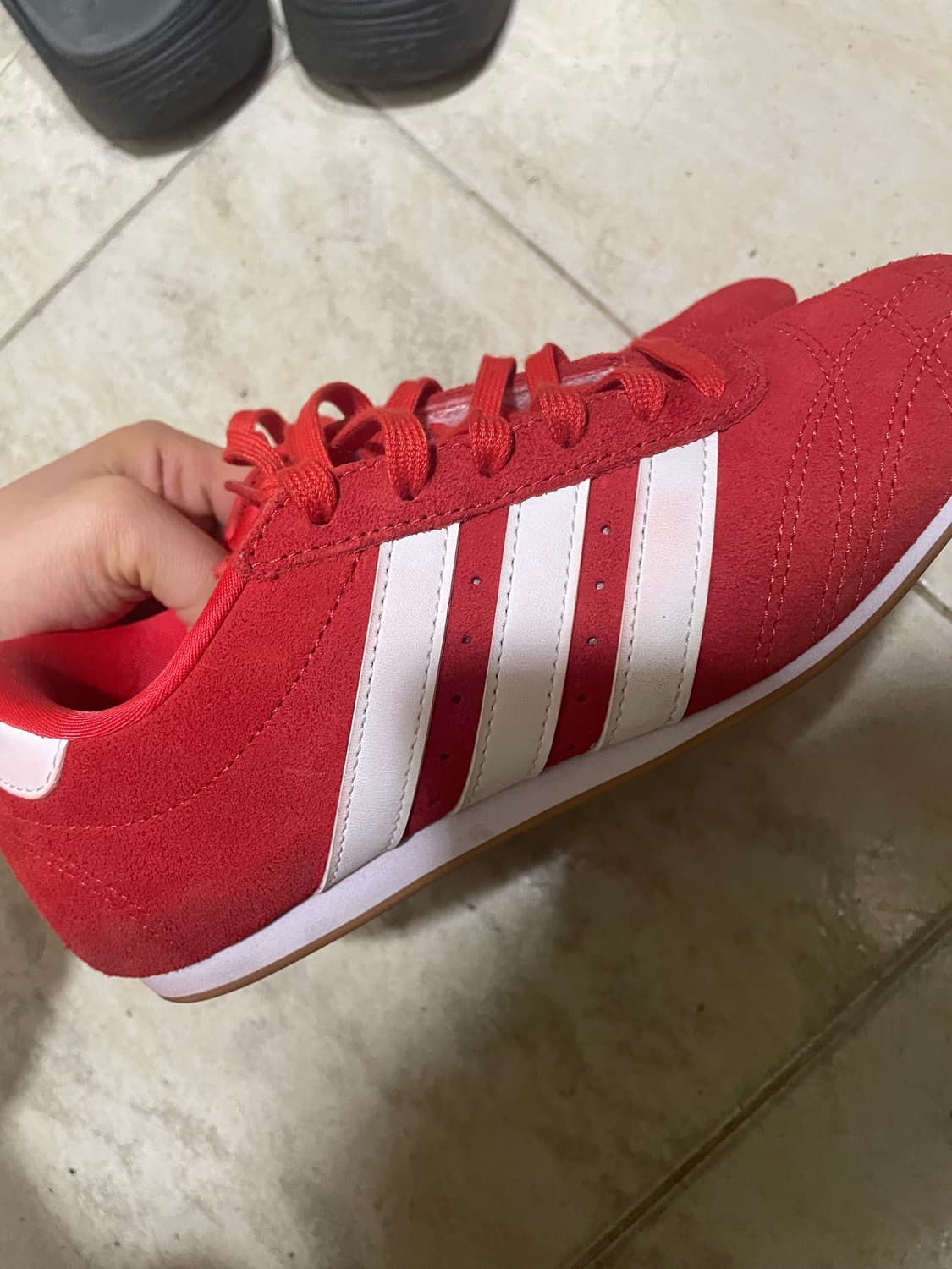 아디다스 태권도레이스 스니커즈 레드230 상품이미지2