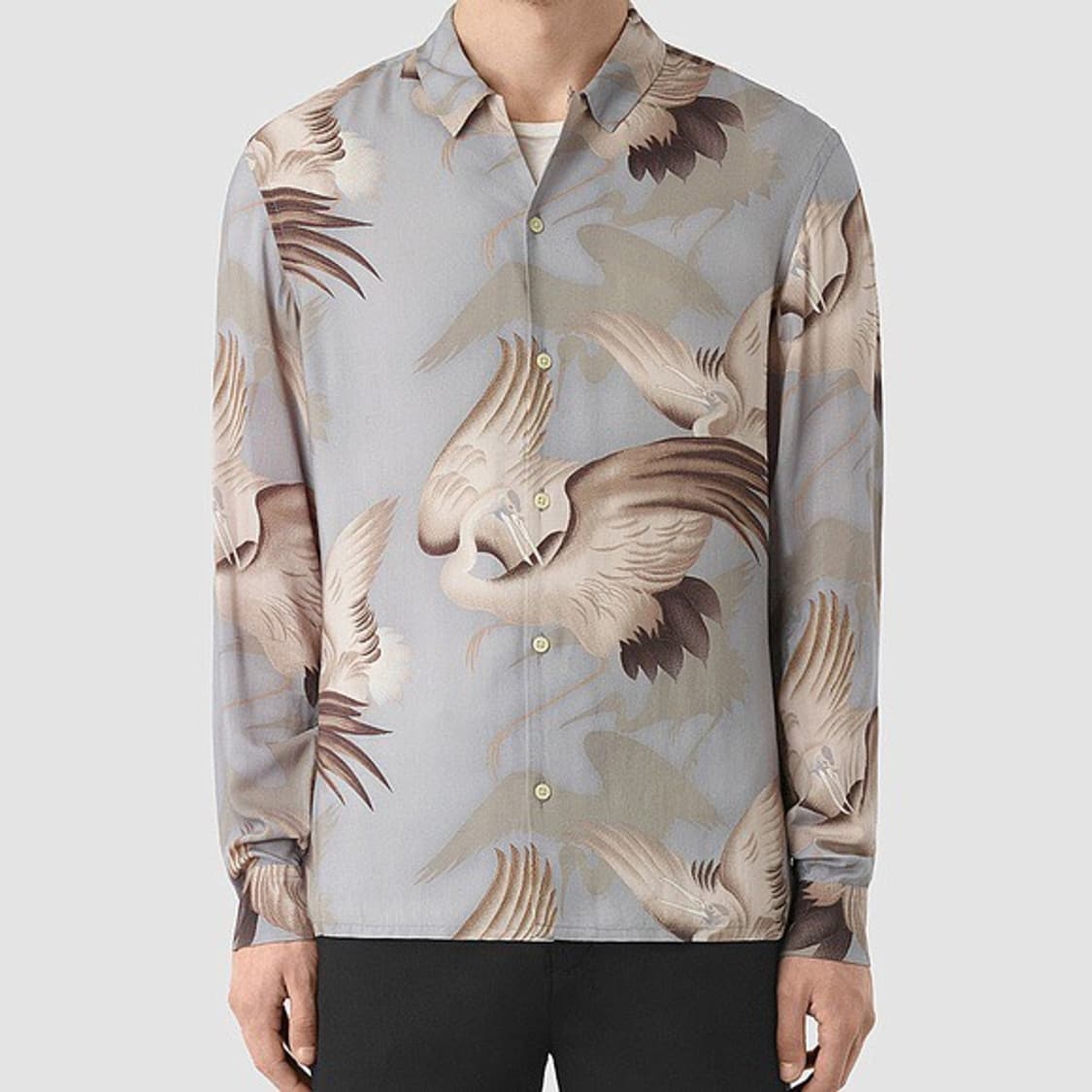 S 올세인츠 하와이안 웨이더 오버핏 긴팔 셔츠 남방 상품이미지1