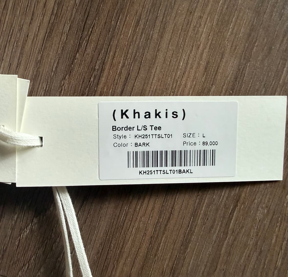 카키스 롱슬리브 보더티 바크 L 상품이미지3