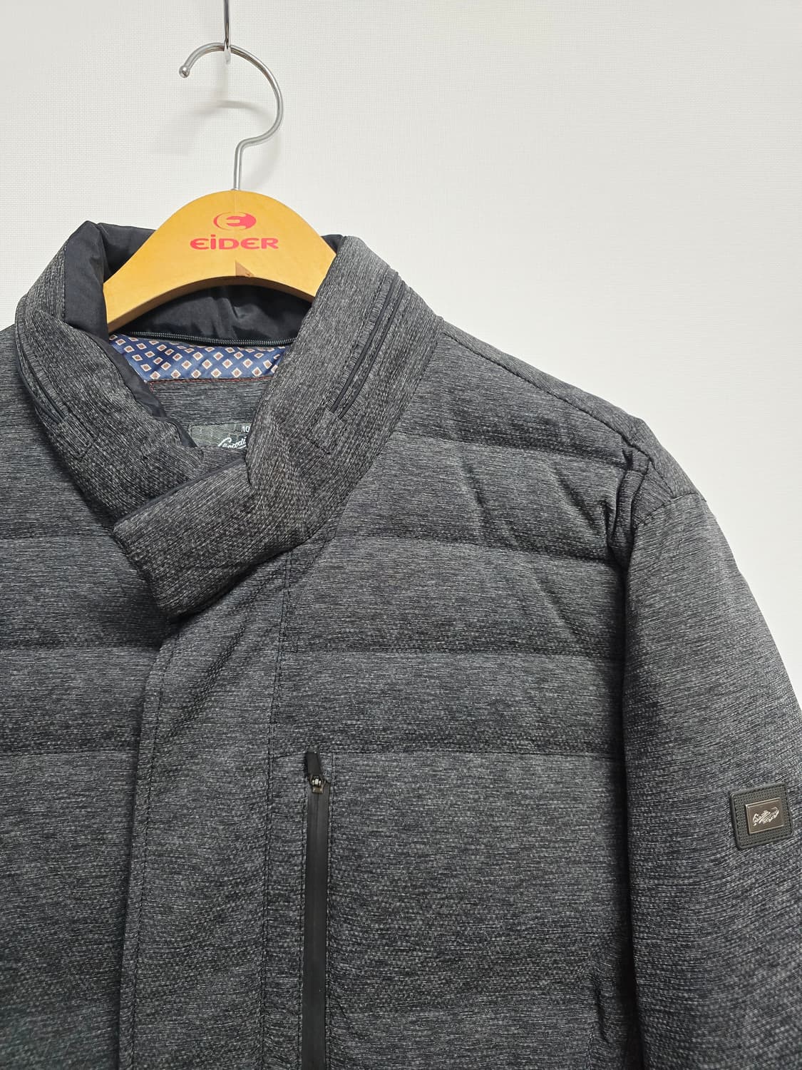 크로커다일 남성 그레이 패딩 자켓 점퍼 상품이미지2