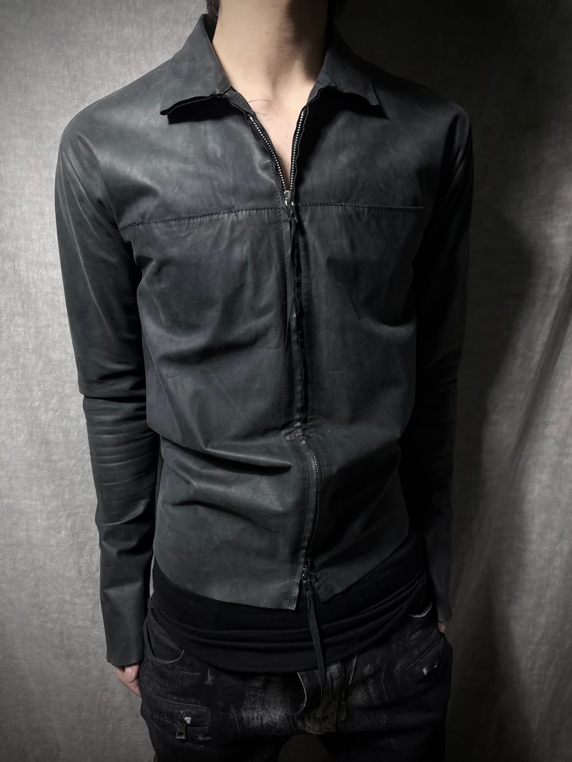 M.A+ Maurizio Amadei Leather Jacket 상품이미지2