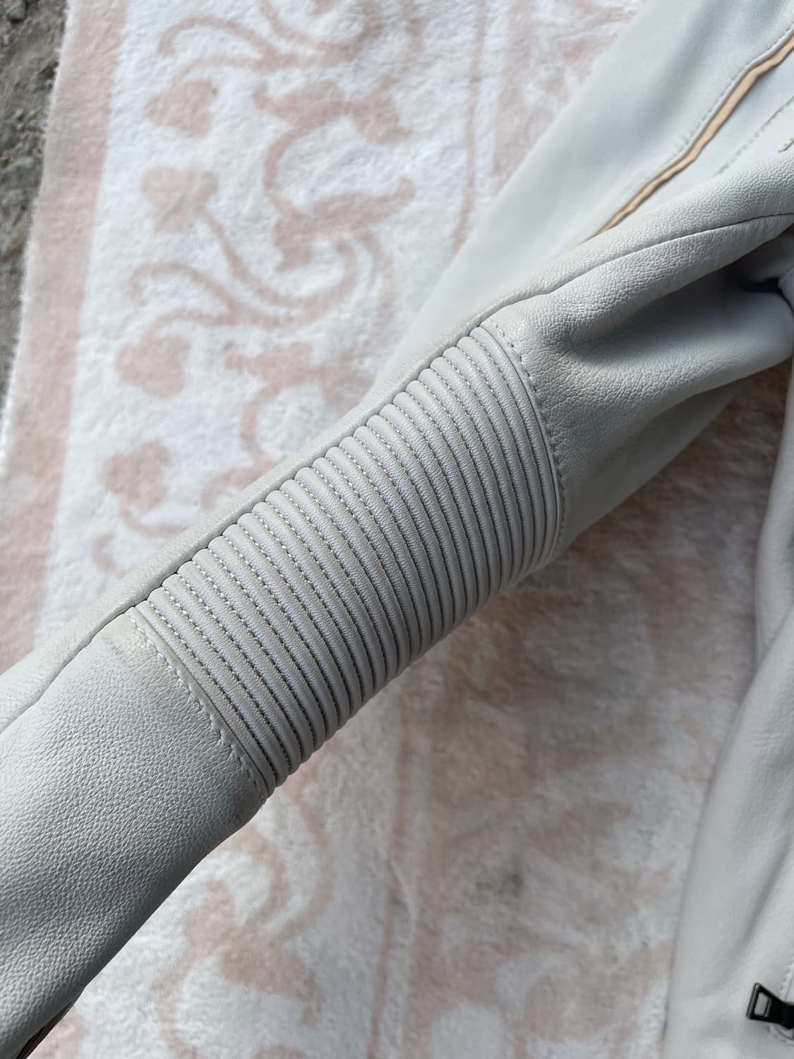 빈티지 켄네스콜 화이트 라이더 가죽 자켓 상품이미지6