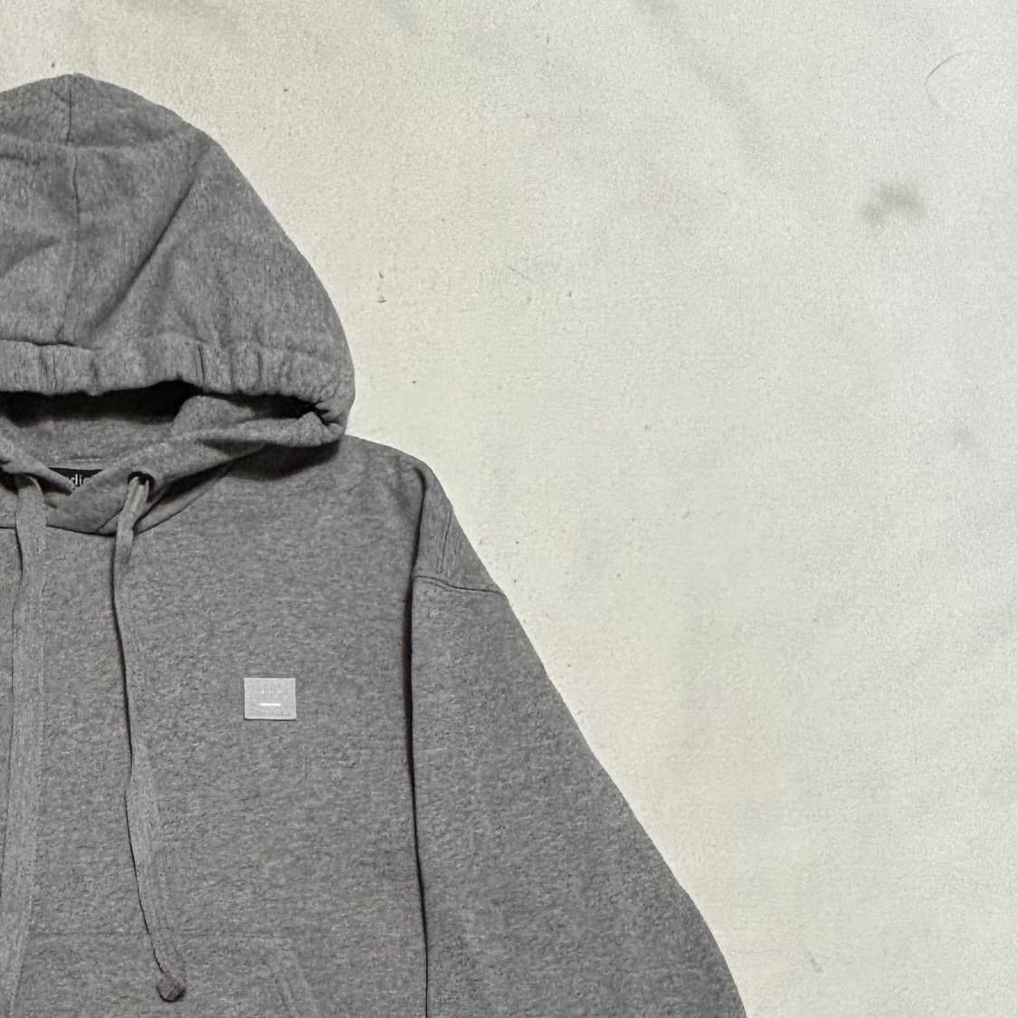 M 아크네 스튜디오 페이스 로고 그레이 후드티 상품이미지1