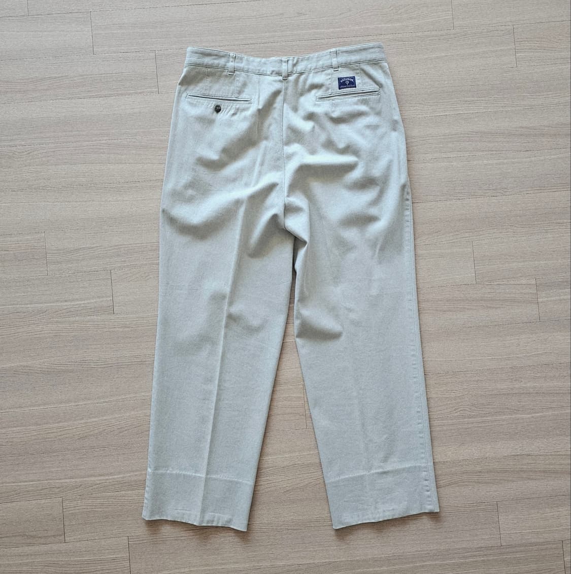 44 34 ) KROYDON 내츄럴 민트 와이드 슬랙스 일본 빈티지 상품이미지2
