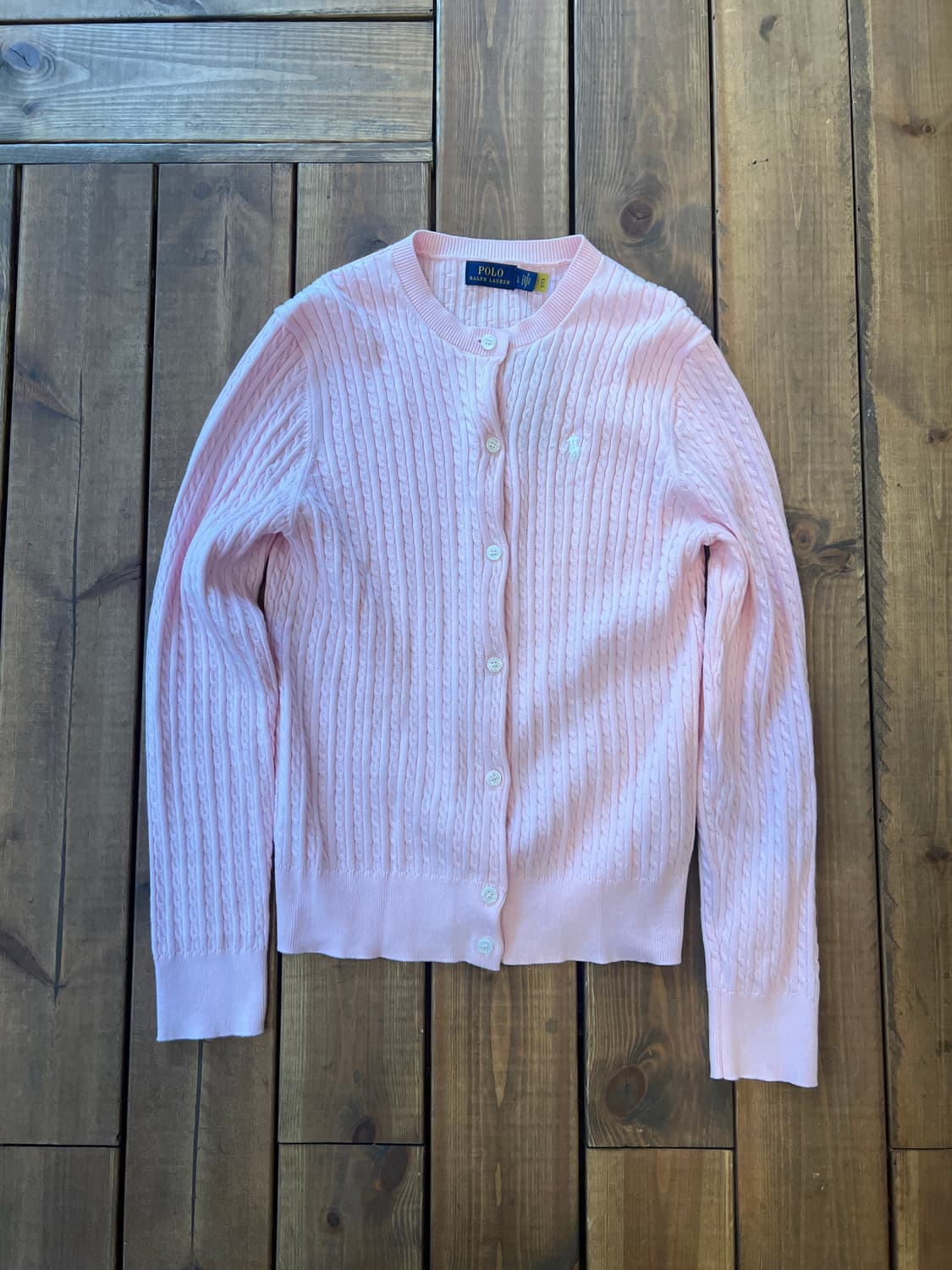 폴로 딸기우유 니트 가디건 상품이미지6