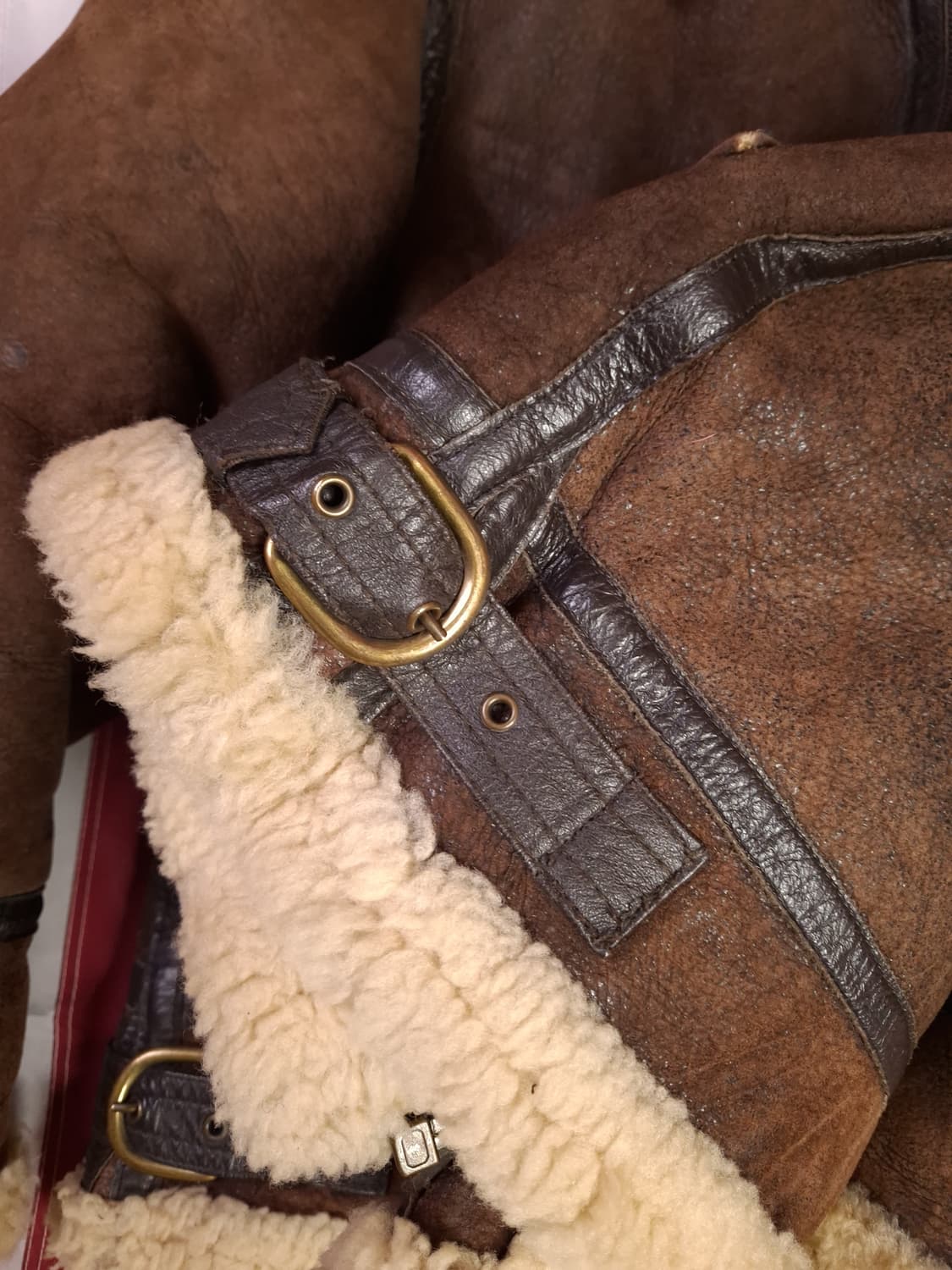 90's 미공군 B-3 TYPE 리얼레더 항공폭격기 무스탕 상품이미지7