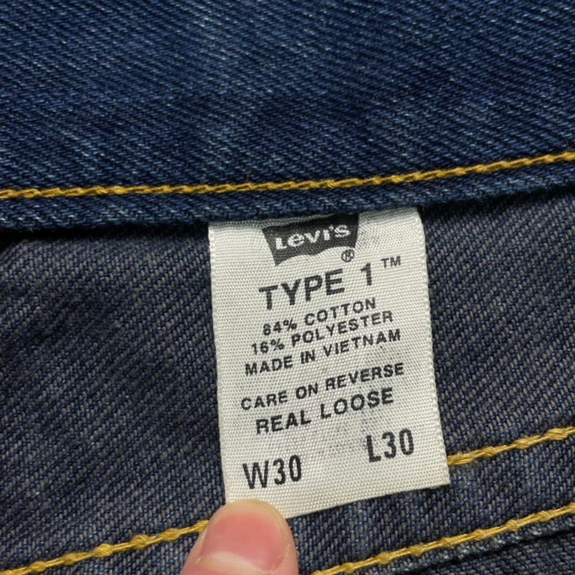 30 리바이스 타입원 TYPE 1 데님팬츠 상품이미지3