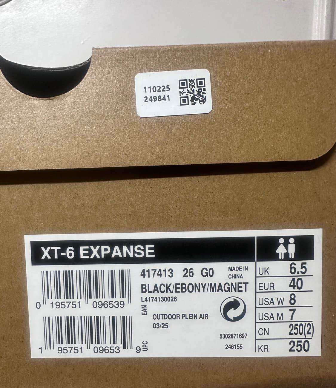 살로몬 XT-6 익스팬스 블랙 에보니 250 상품이미지4