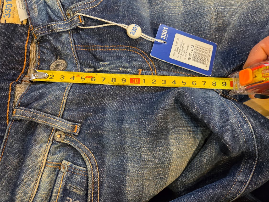 G-Star Raw 3301 데님 부츠컷 청바지(w27/L32) 상품이미지8