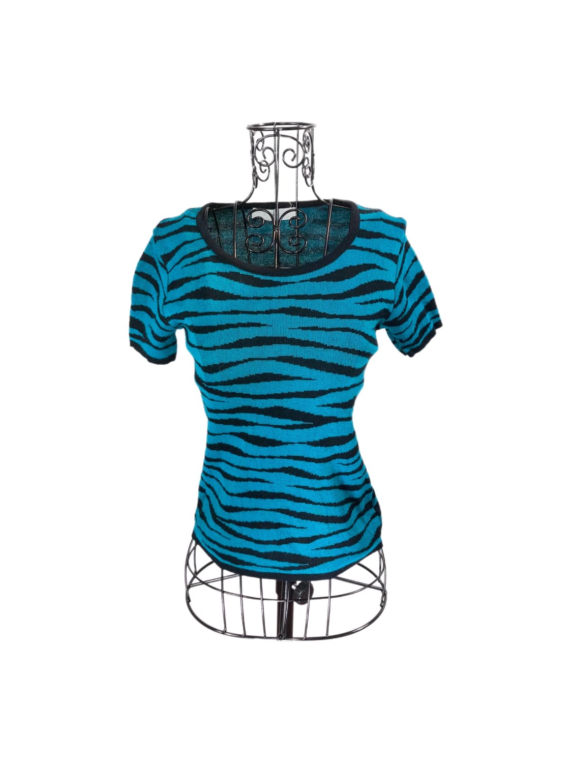 패턴 반팔니트 상품이미지1