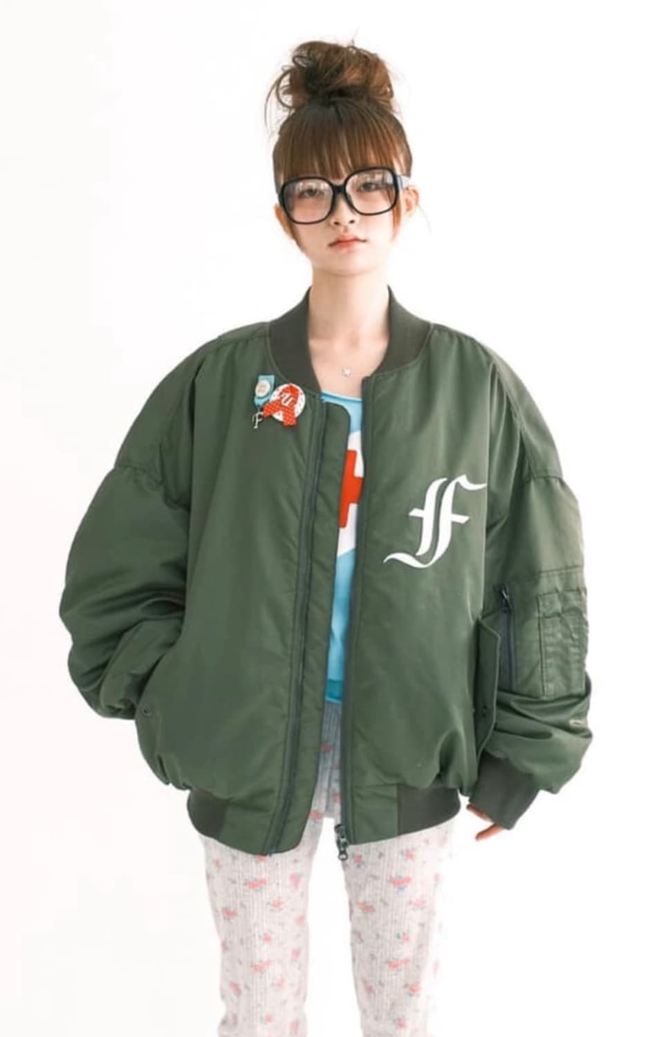 샵 페어리 봄버자켓 카키 상품이미지2