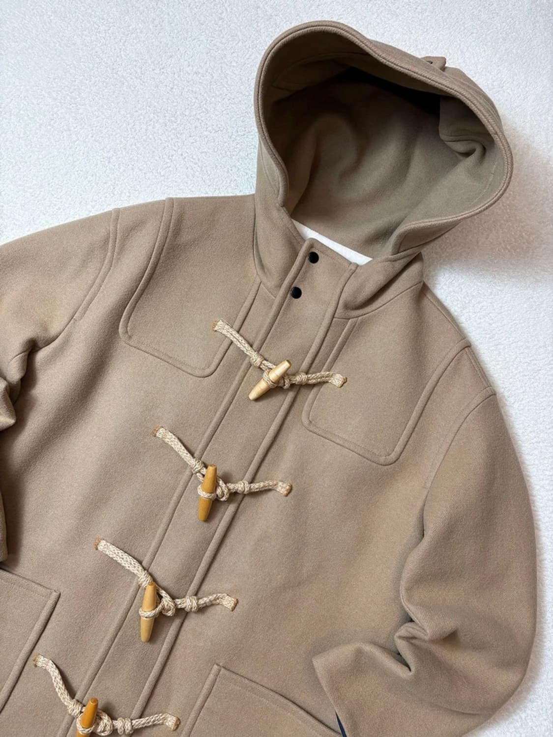 디자이너인비테이션 울 더플 후디 코트 PN6745 상품이미지2