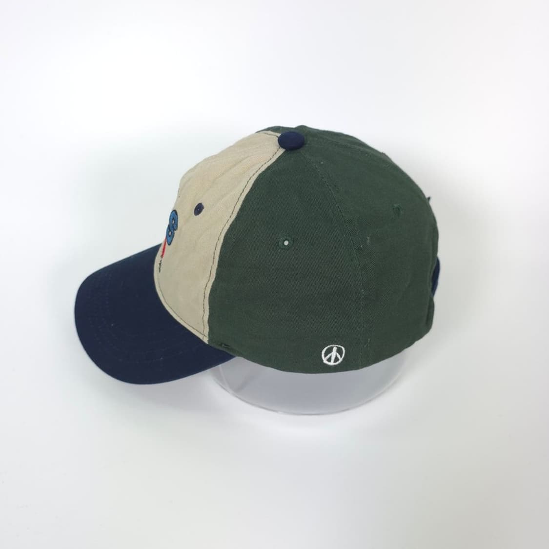 피지컬디파트먼트 투톤 배색 애플 자수 캐주얼 볼캡 상품이미지5