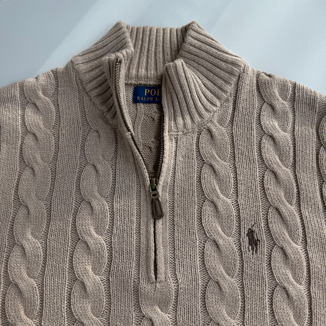 폴로 반집업 니트  상품이미지3