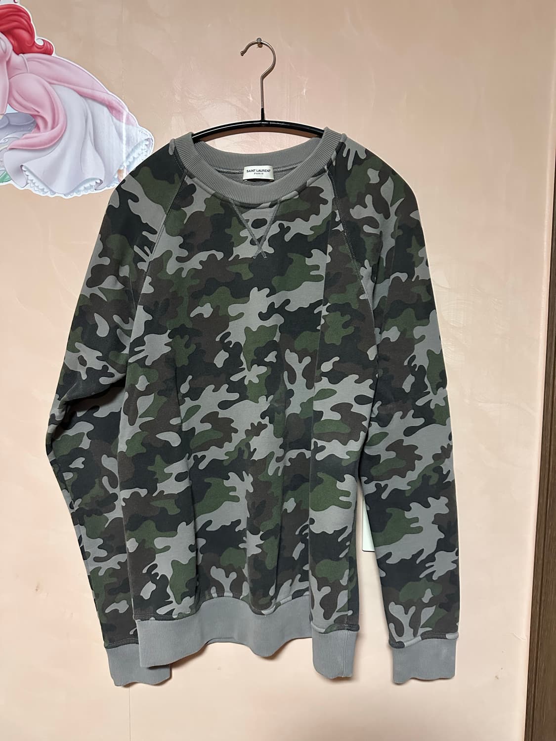 M) 백화점판/한글택 - 생로랑 카모 맨투맨 상품이미지1