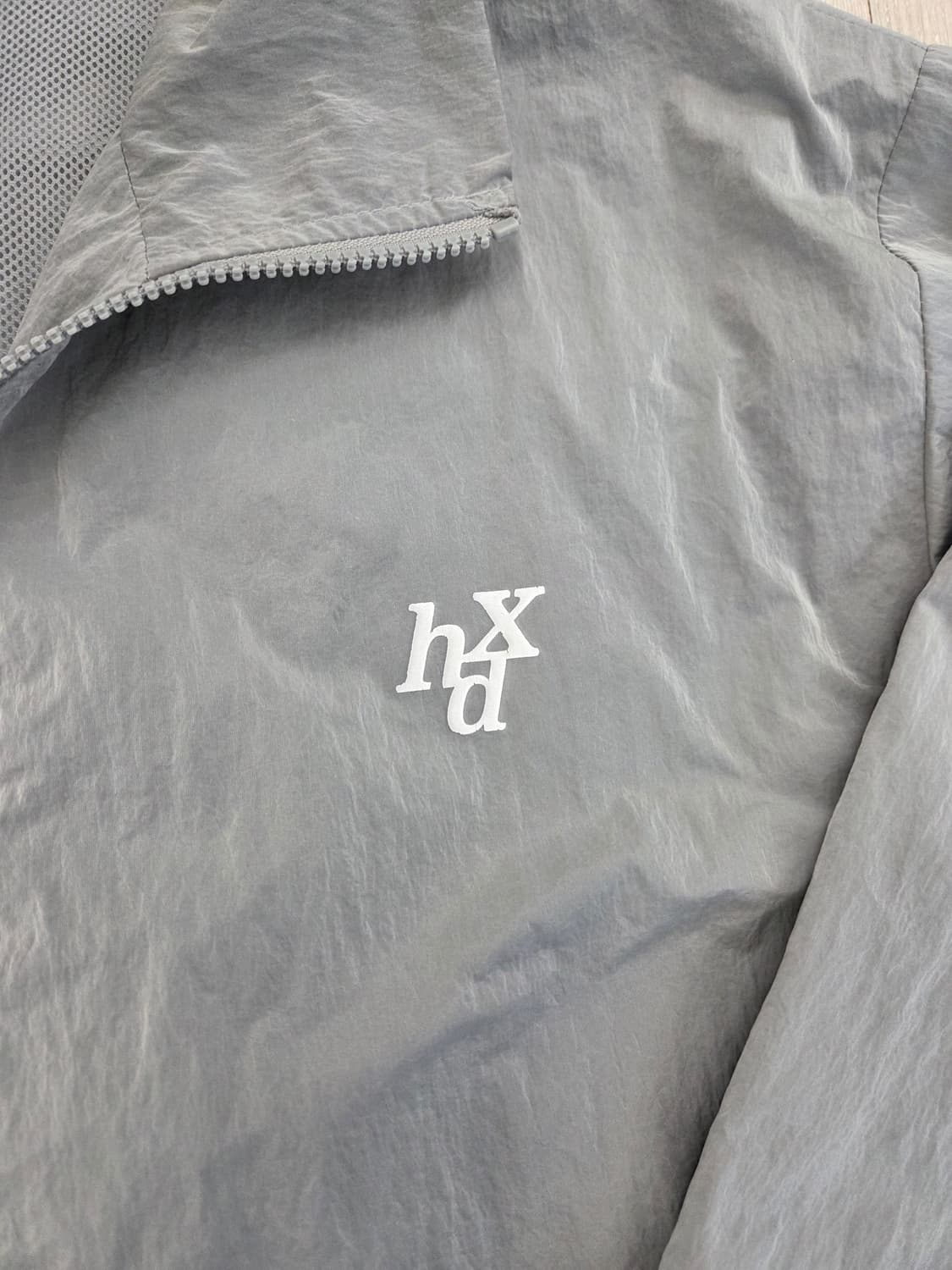 에이치덱스 hdex 하덱스 메탈 나일론 윈드브레이커 바람막이 그레이 L 상품이미지3