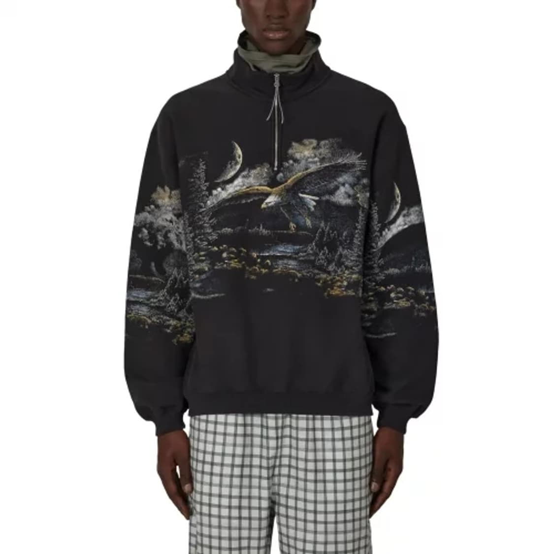 ROA 26SS EAGLE HALF ZIP SWEATSHIRT XL 상품이미지5