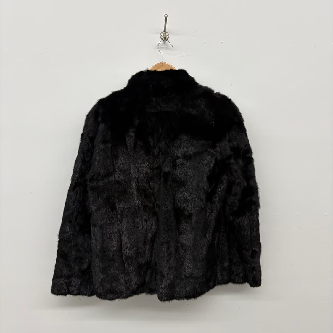 사가 밍크 코트 블랙 여/L 상품이미지6