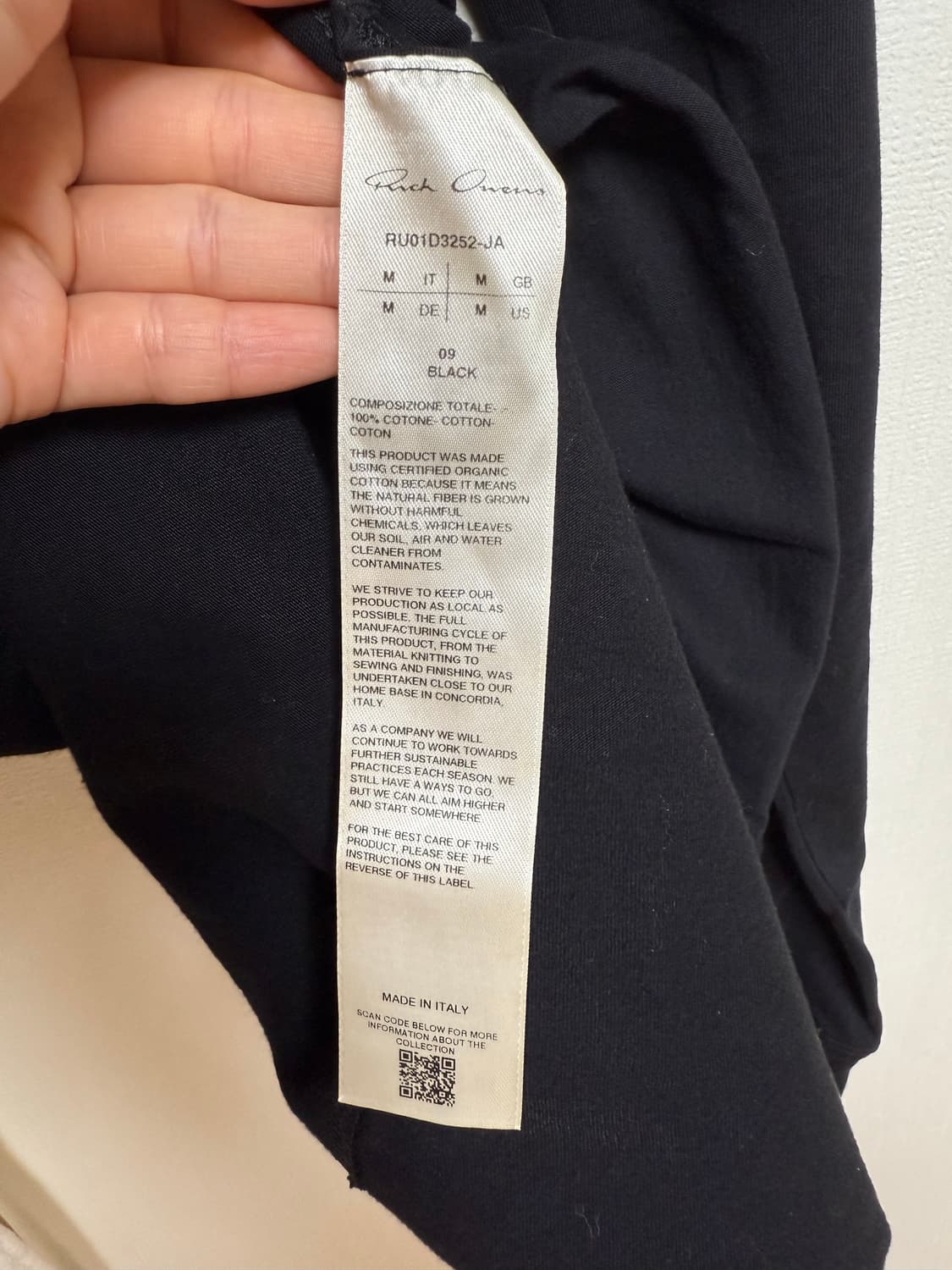 rick owens 24ss LIDO 긴팔티 상품이미지3