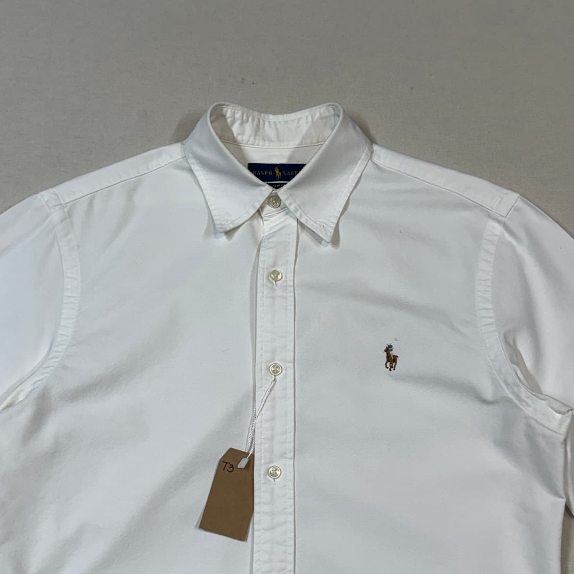 M) 폴로 랄프로렌 클래식 화이트 옥스포드 셔츠 T3 상품이미지3
