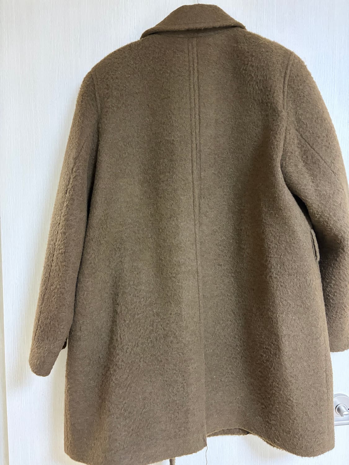 [M]아모멘토 알파카 래글런 코트 브라운 상품이미지3