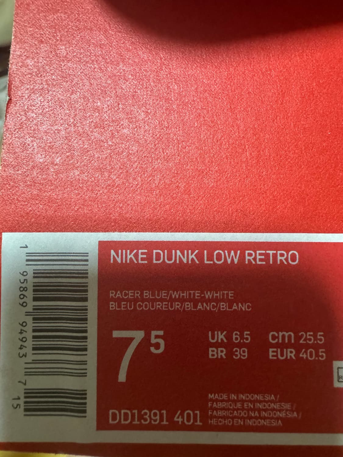 나이키 덩크로우레트로 블루화이트 상품이미지1