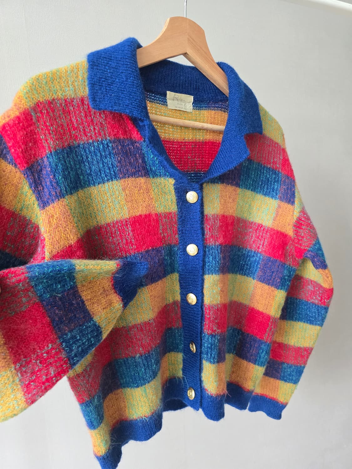 Ray Beams 키치한 컬러믹스 빈티지 가디건(japanese vtg) 상품이미지3