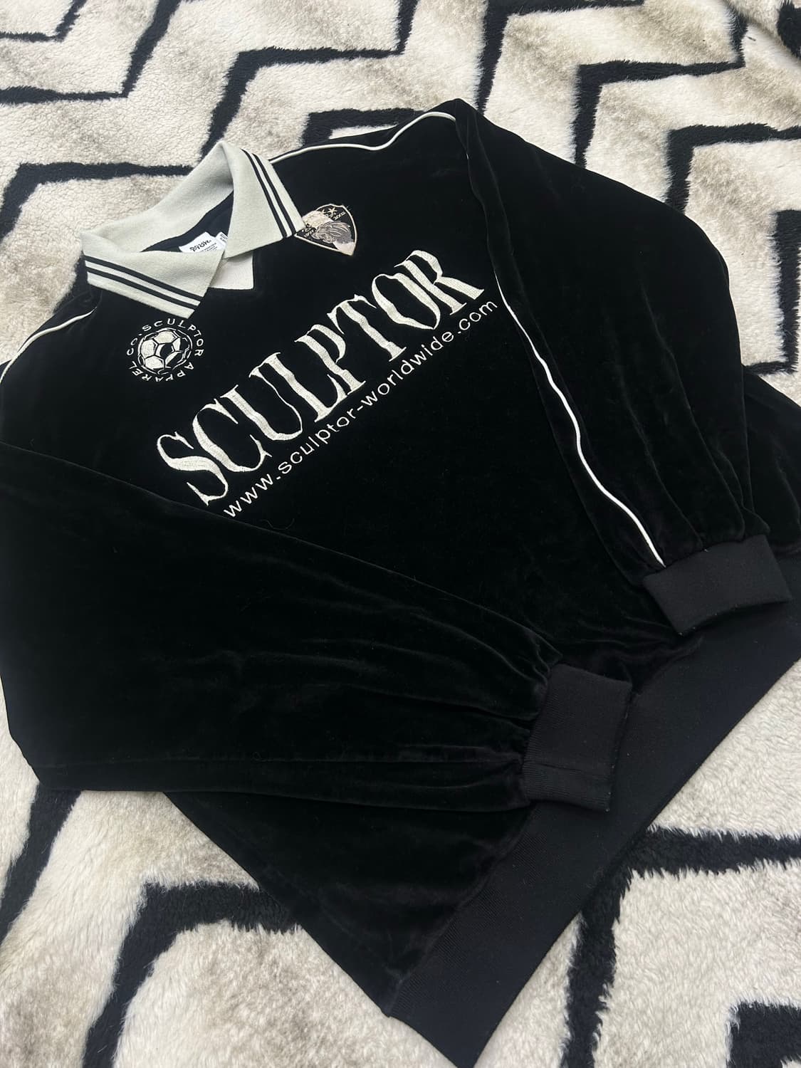 [XL]스컬프터 벨루어 사커 져지/블랙 상품이미지2