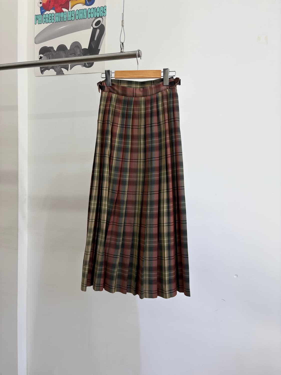 LAURA ASHLEY (Made in Japan) 체크스커트 상품이미지1