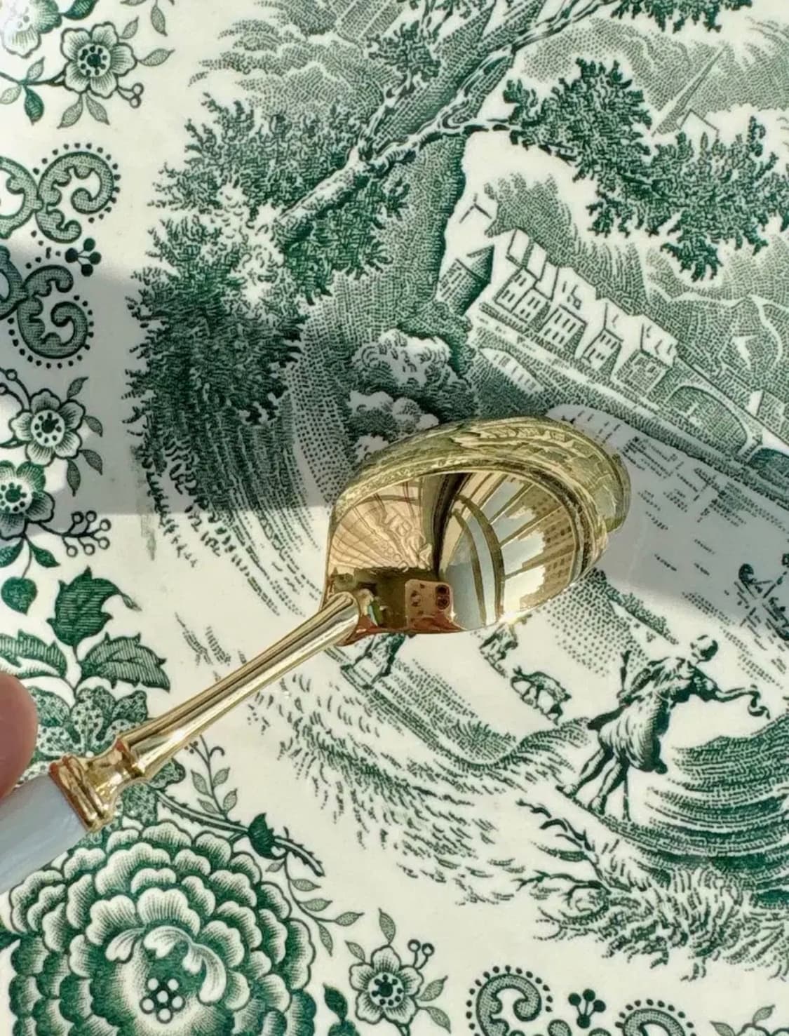 일본 골드플레이트 포셀린핸들 티스푼세트 상품이미지5