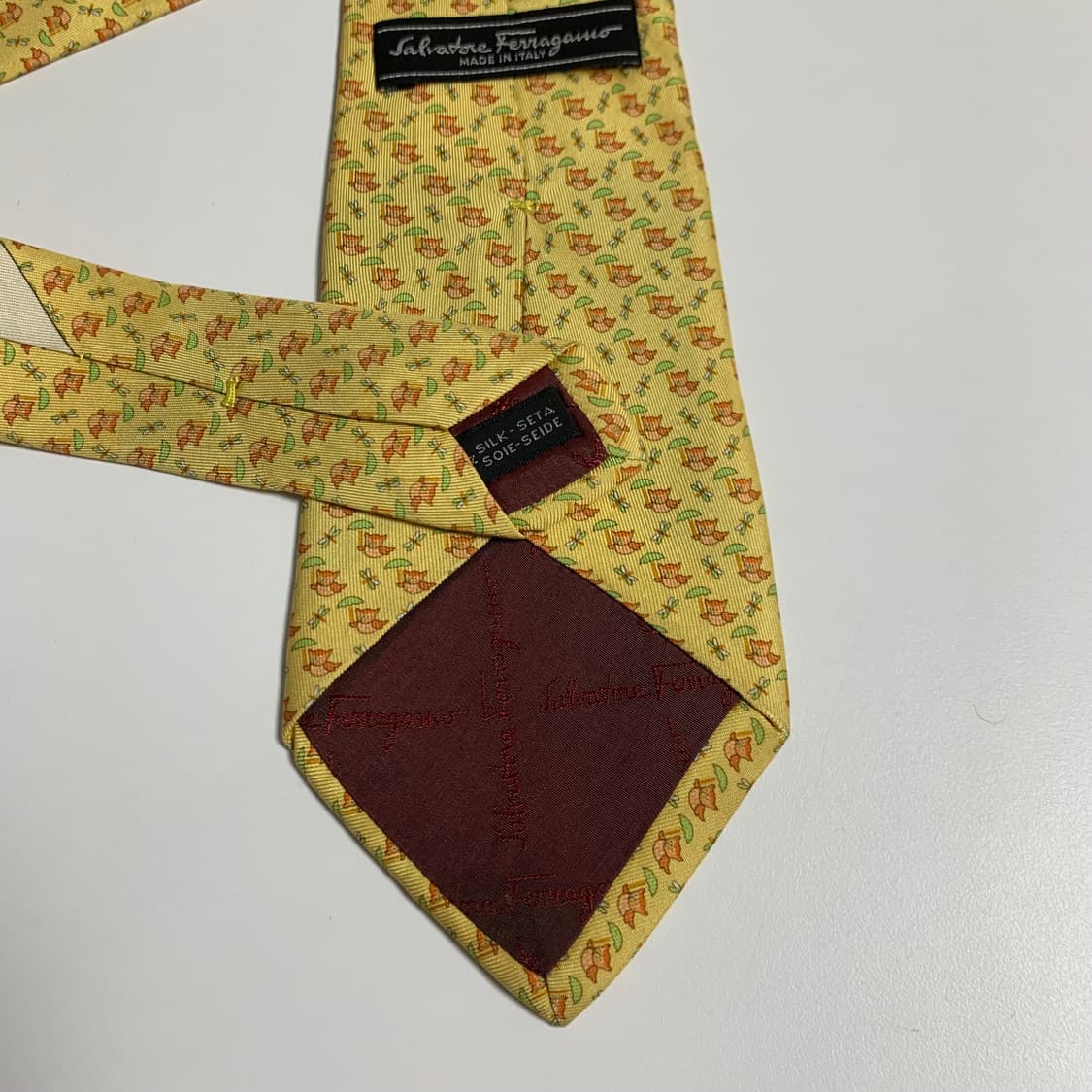 살바토레 페레가모 명품 빈티지넥타이 A등급 8.8cm 상품이미지5