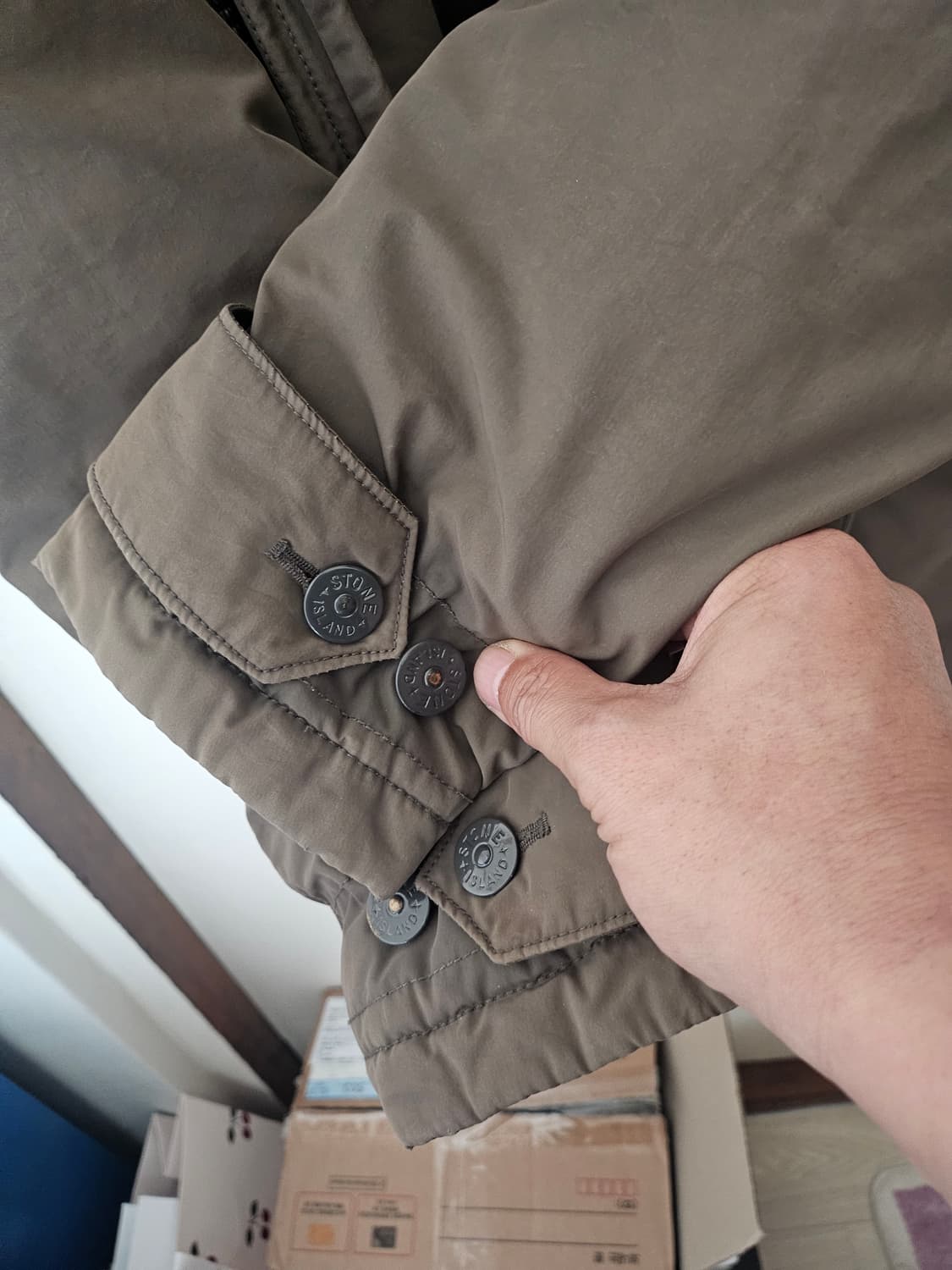 스톤아일랜드 퍼 패딩M 95-100 상품이미지7