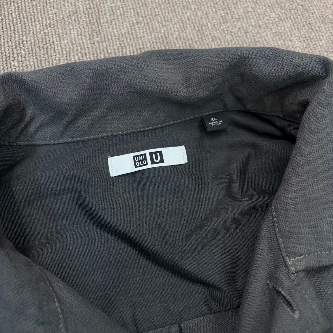 uniqlo u 유니클로 르메르 오버핏 워크셔츠자켓 xl  상품이미지2