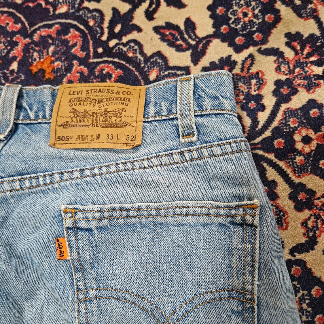리바이스(Levis) 90's No.505 오렌지탭 빈티지 데님 33 상품이미지3