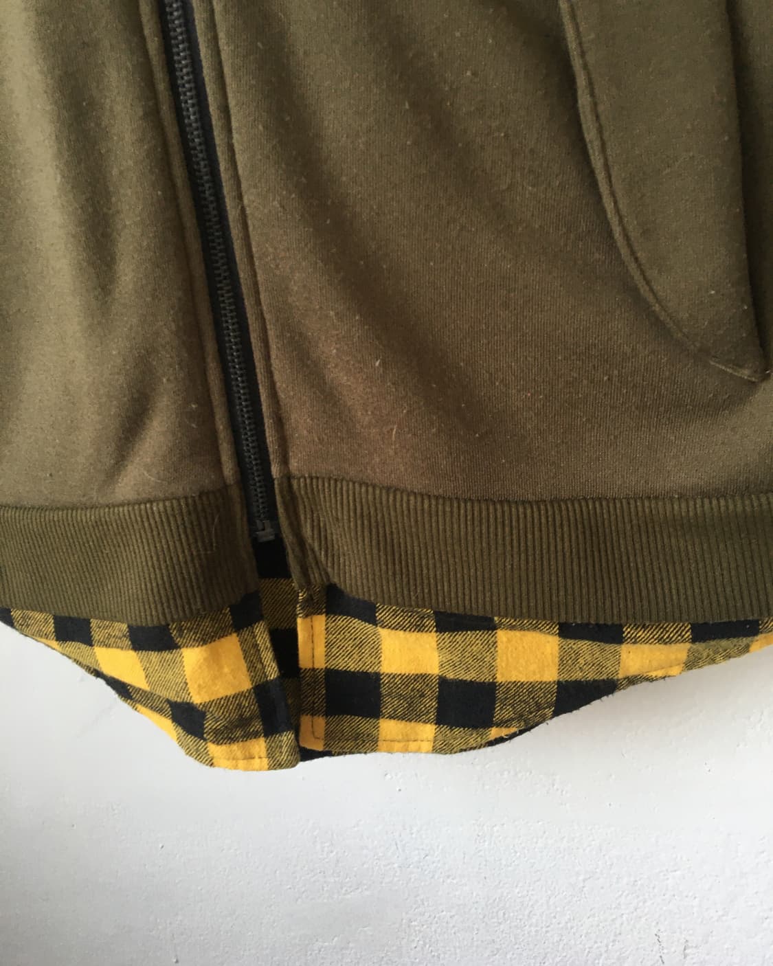 Reversible skull patch hood zip up 상품이미지4