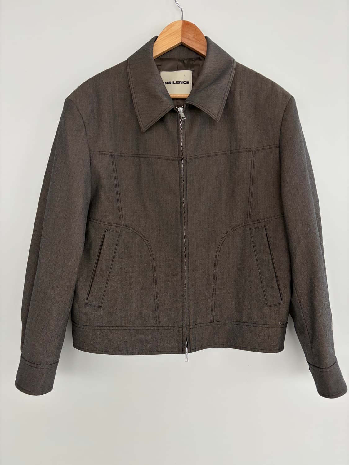 인사일런스 브라운 블루종 자켓 상품이미지1